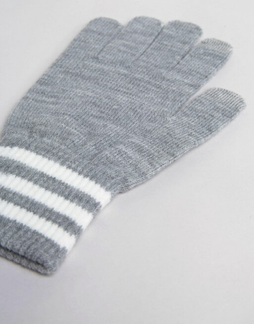 adidas Originals Gloves In Grey AY9076 - Image 2